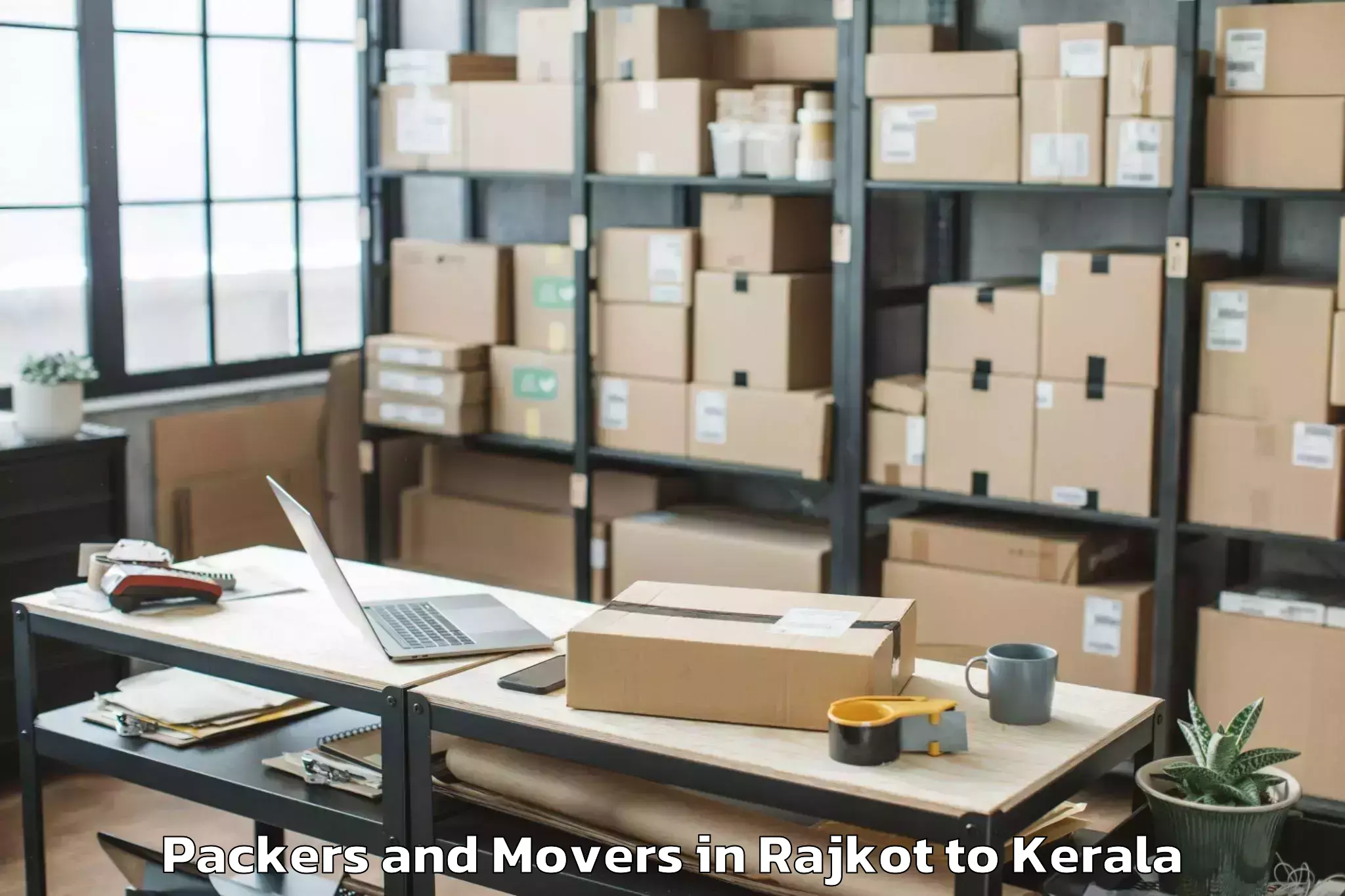 Quality Rajkot to Kodamthuruth Packers And Movers